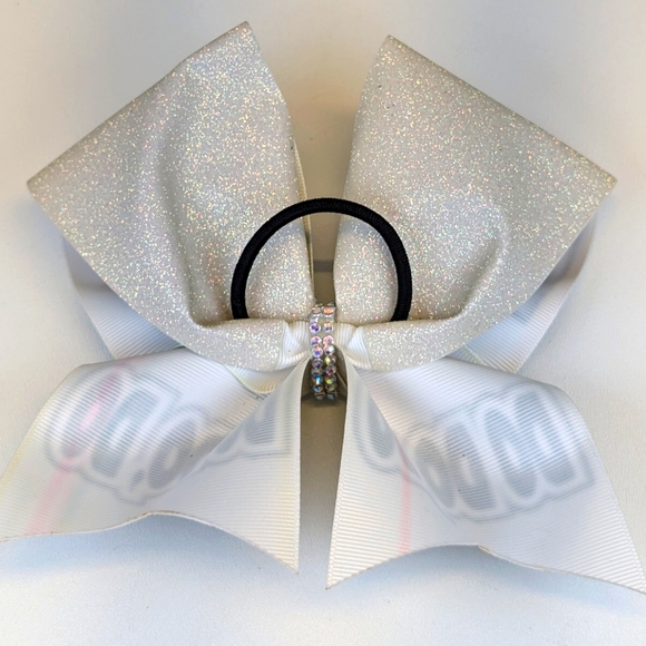 🎃 Baby Yoda Grogu Glittery Hair Bow Tie Handmade - Picture 4 of 6